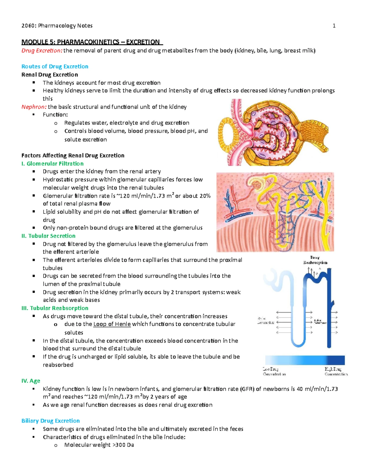 Module 1 Notes - INTRODUCTION TO PHARMACOLOGY 1 - INTRODUCTION What is ...