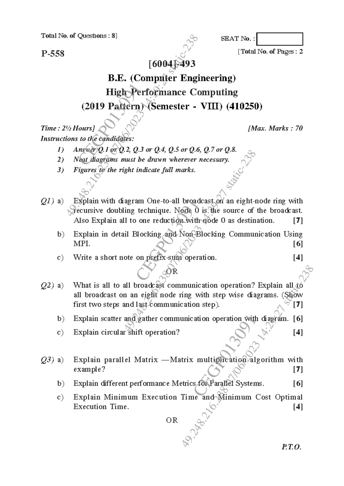 HPC 410250 Final Exam Notes: Broadcast & Communication Techniques - Studocu