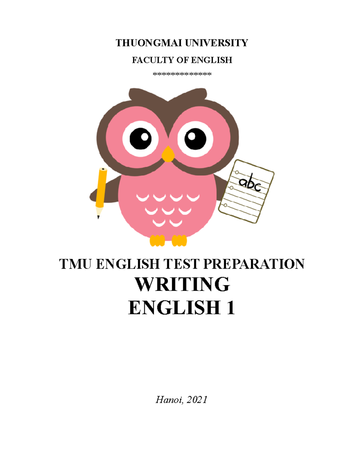 TA1-TMU English Test Preparation - Writing - revised - THUONGMAI ...