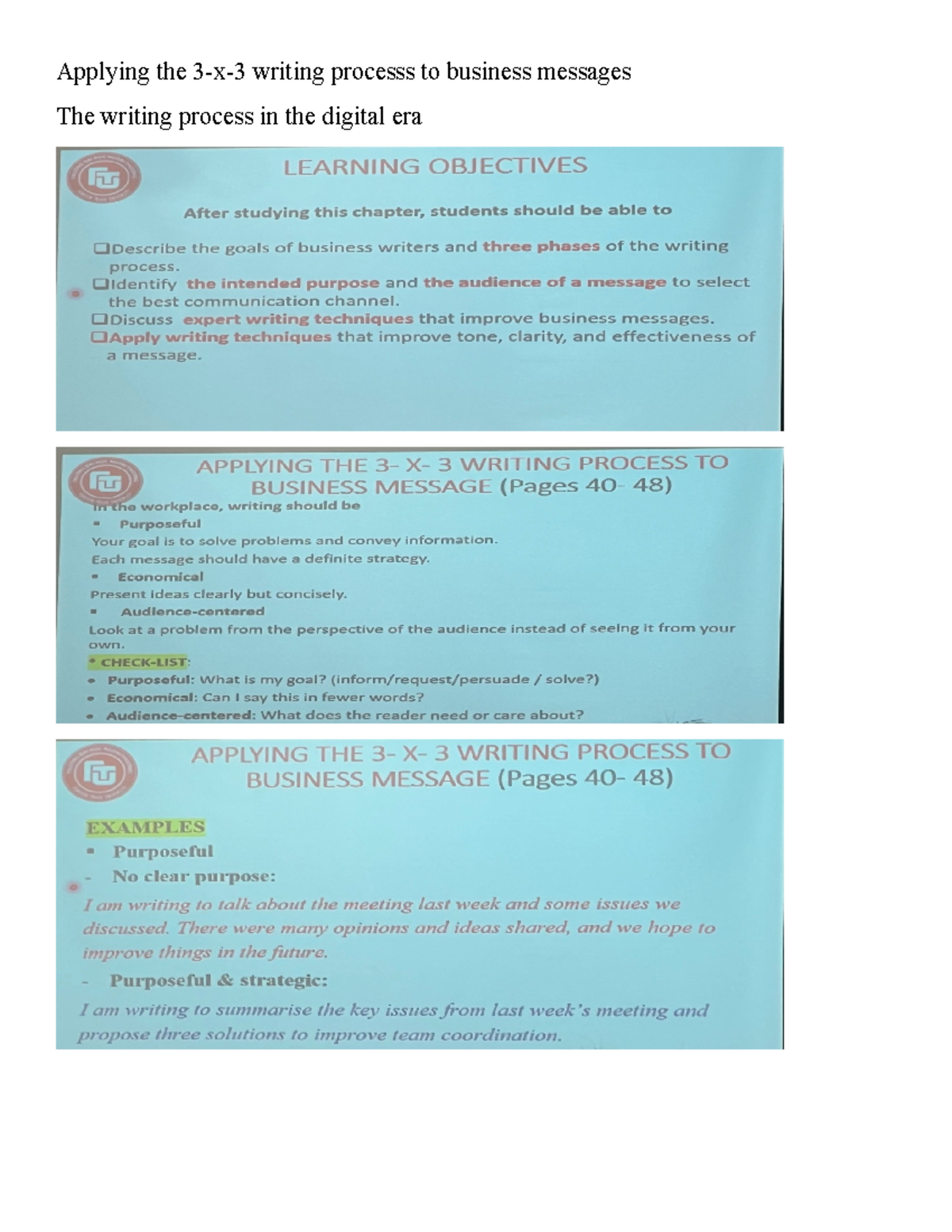 Tacn2 Chap 2: Effective Business Writing Techniques and Strategies ...