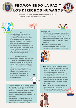 Evidencia 3. Cartel o Póster Científico que Promueva la Paz y los ...