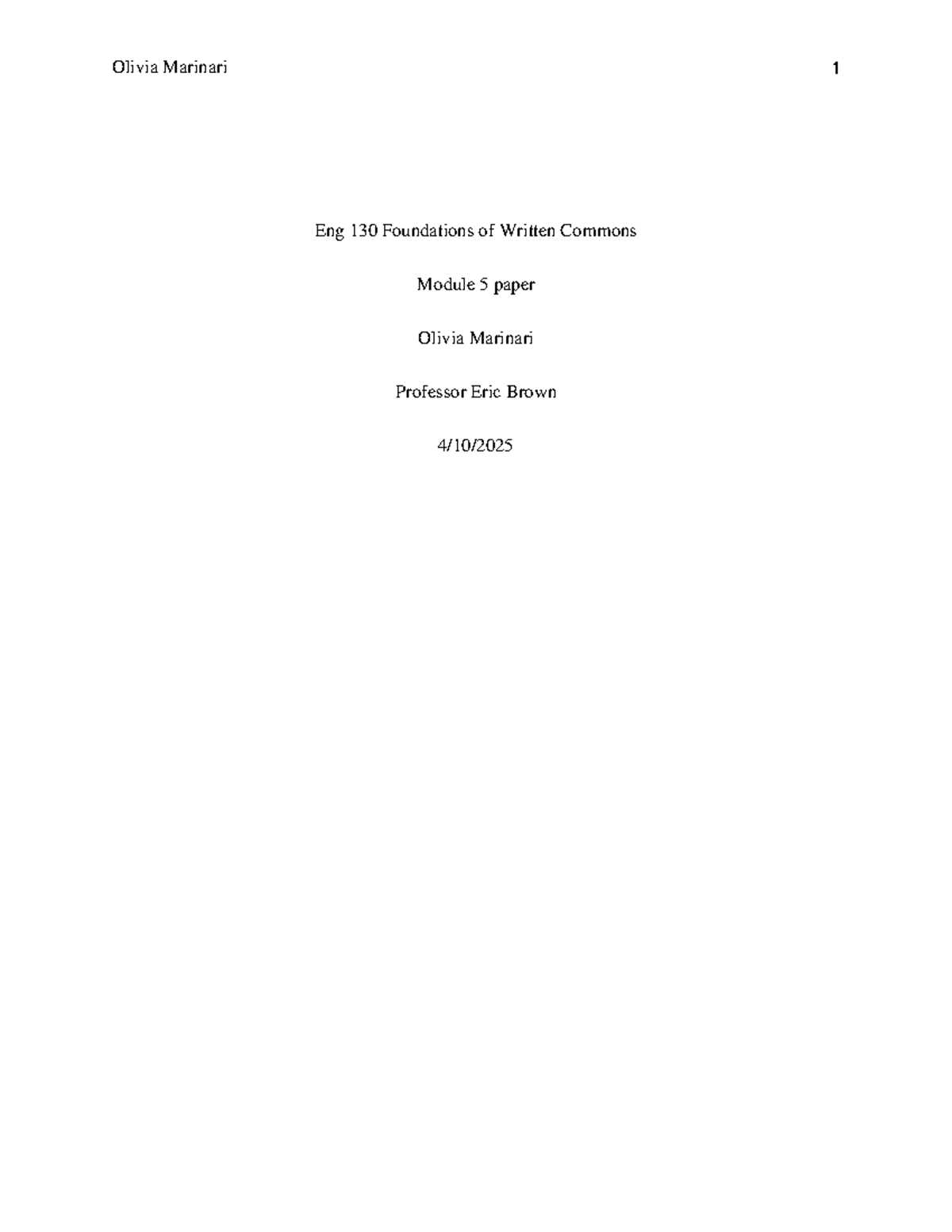 Eng 130 APA Module 5 Rough Draft: Analyzing Stress Management - Studocu