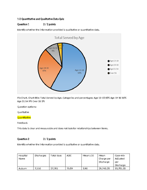 [Solved] Is it possible to use only text to describe quantitative data ...