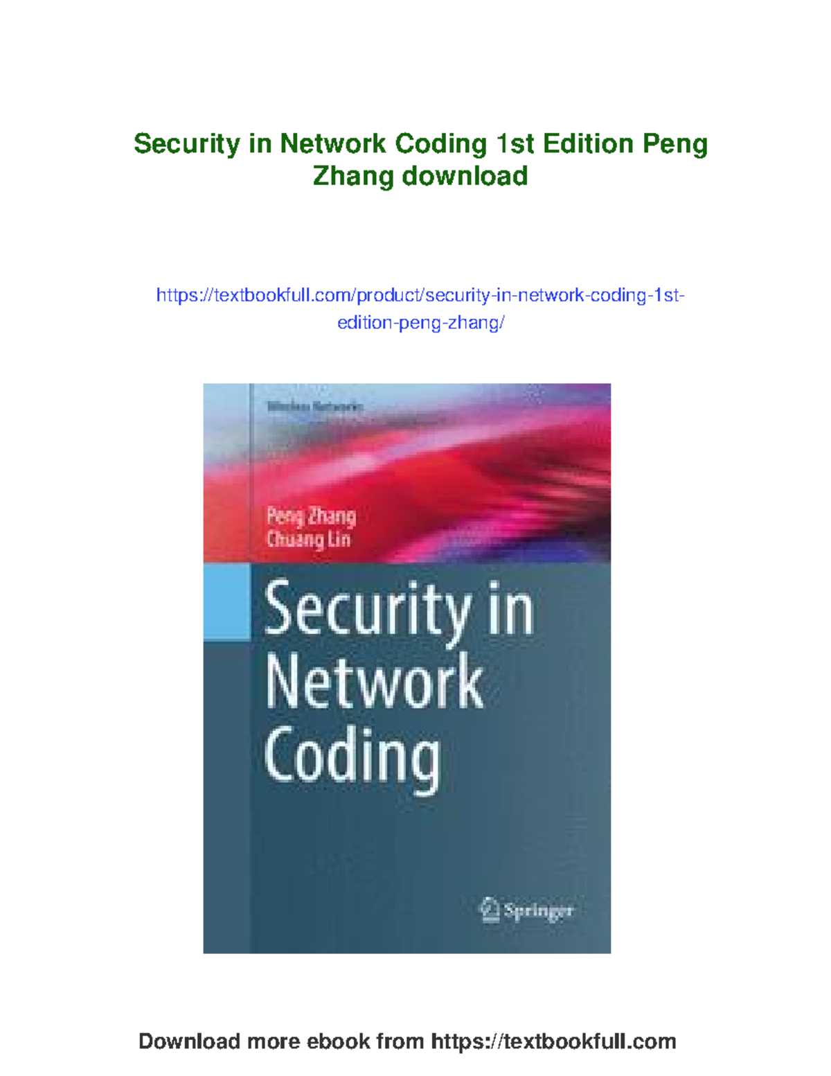 Security in Network Coding: An Overview of Threats and Solutions - Studocu