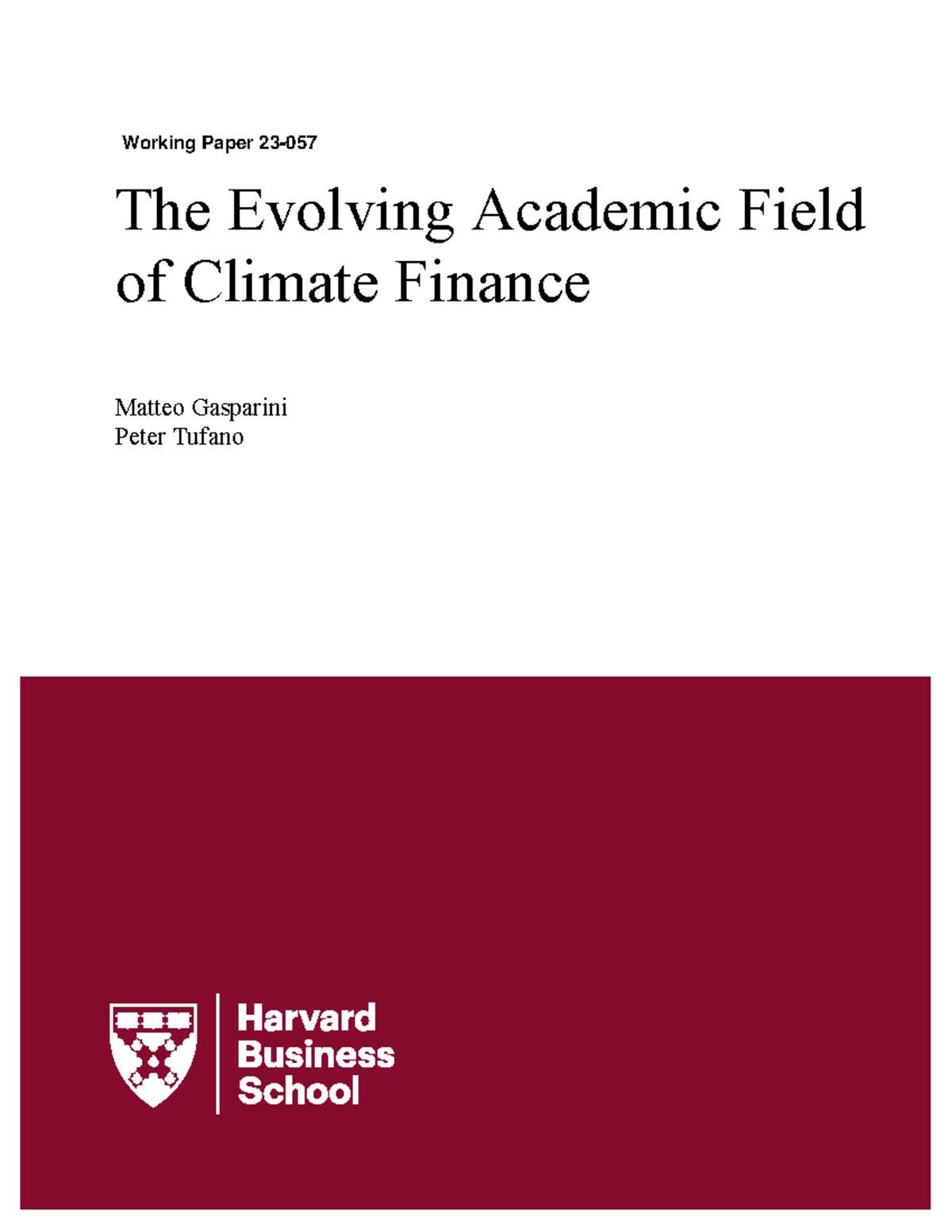 Climate Finance: Evolving Perspectives and Research Gaps - Studocu