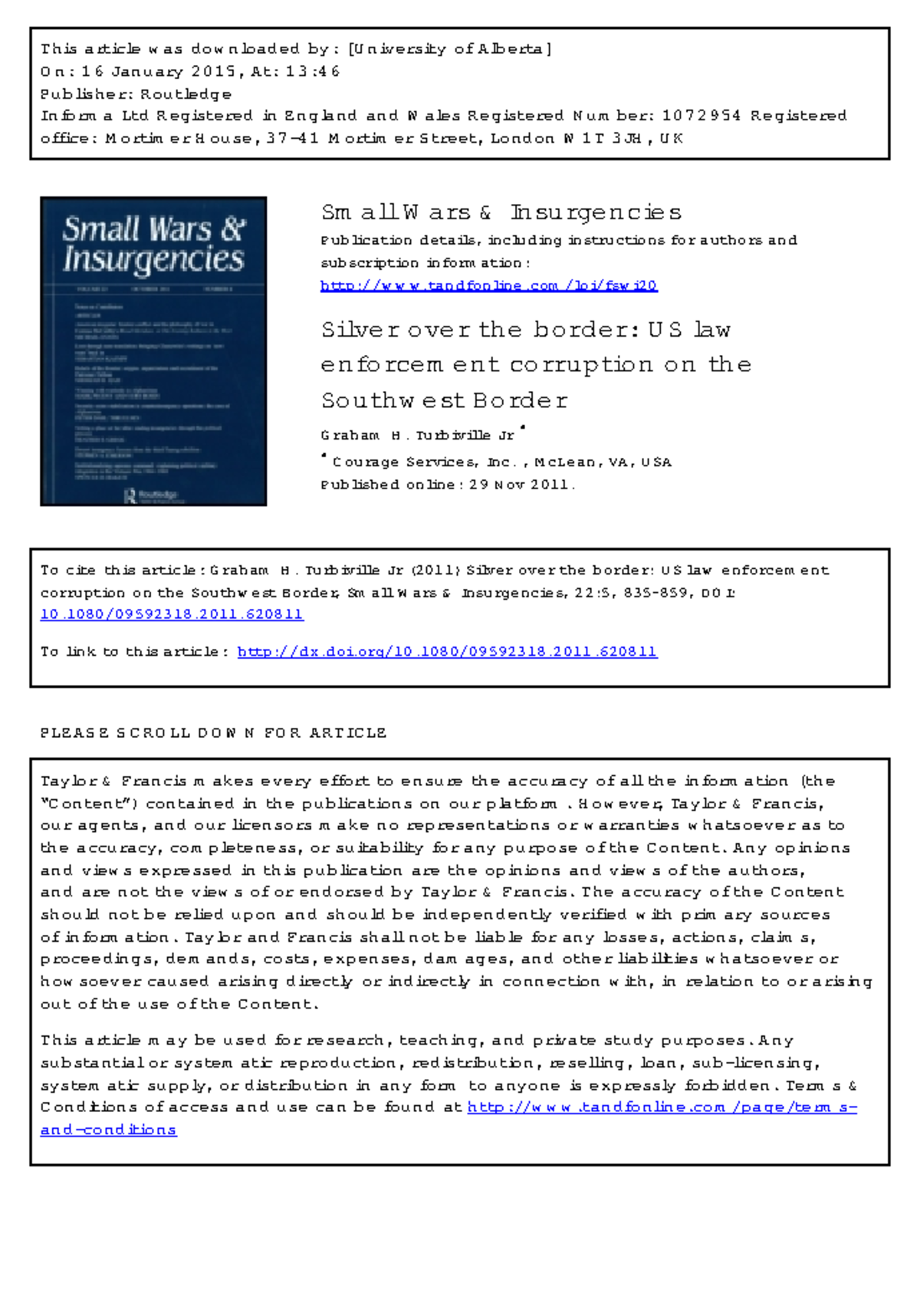 Analyzing US Law Enforcement Corruption on the Southwest Border - This ...