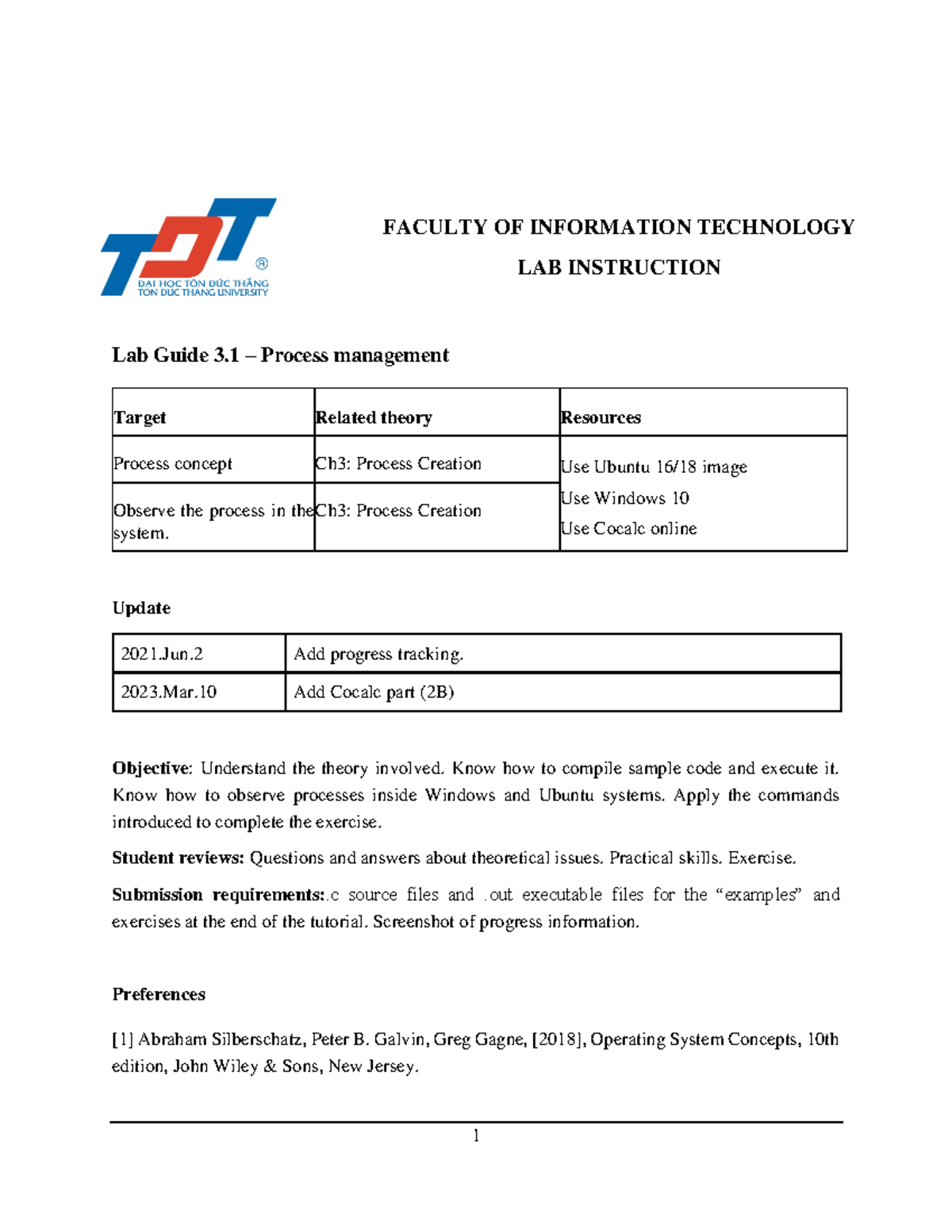 Lab Guide 3: Process Management in OS - INFO-TECH 101 - Studocu