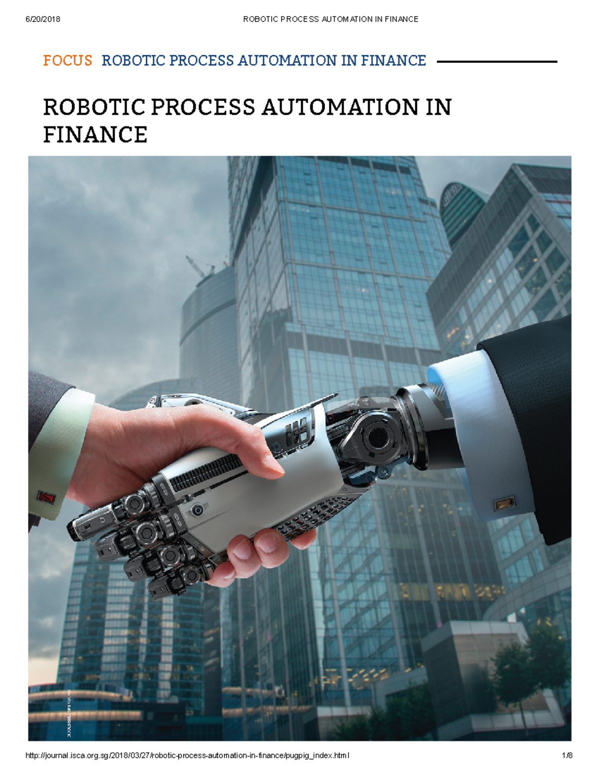 Robotic Process Automation in Finance: Insights and Strategies - ISCA ...