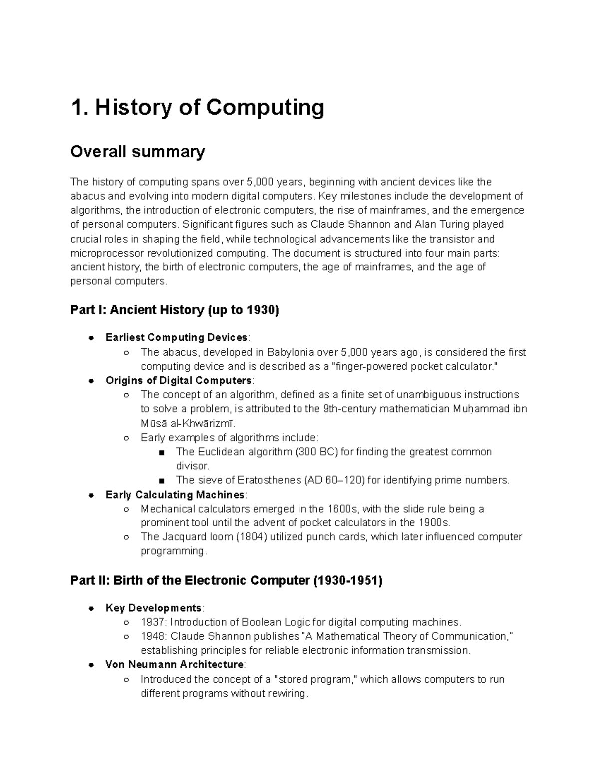 EECS1520: Computer Science Final Exam Overview and Key Concepts - Studocu