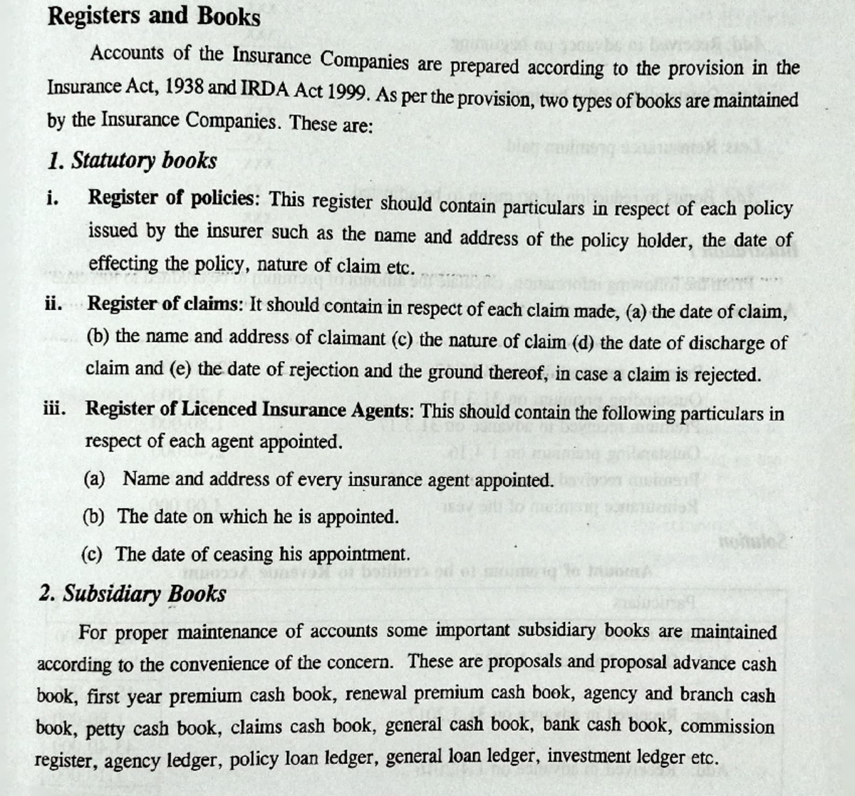 Registers and Books of Insurance Companies: A Comprehensive Guide - Studocu