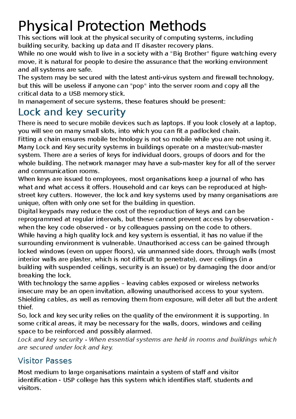 Physical Protection Methods for IT Security: A Comprehensive Guide ...