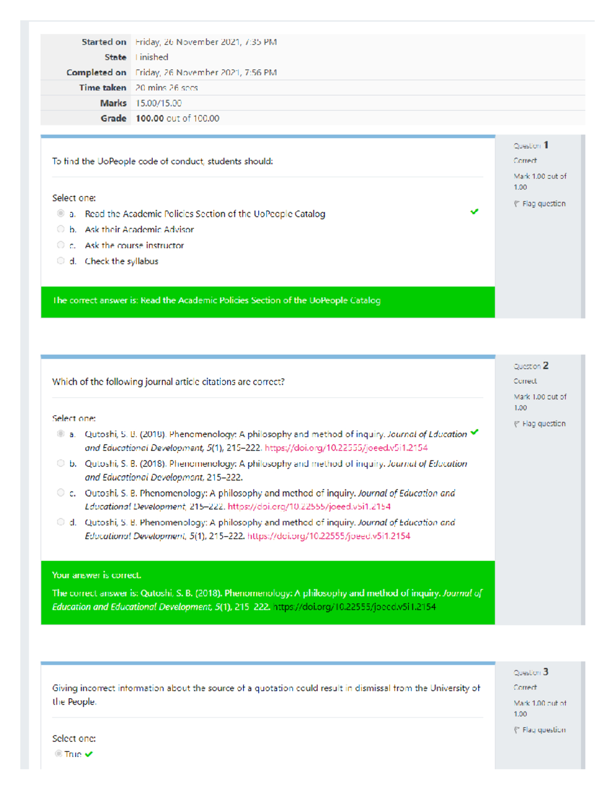 Graded Quiz Unit 3: Key Concepts and Answers from 2021 - Studocu