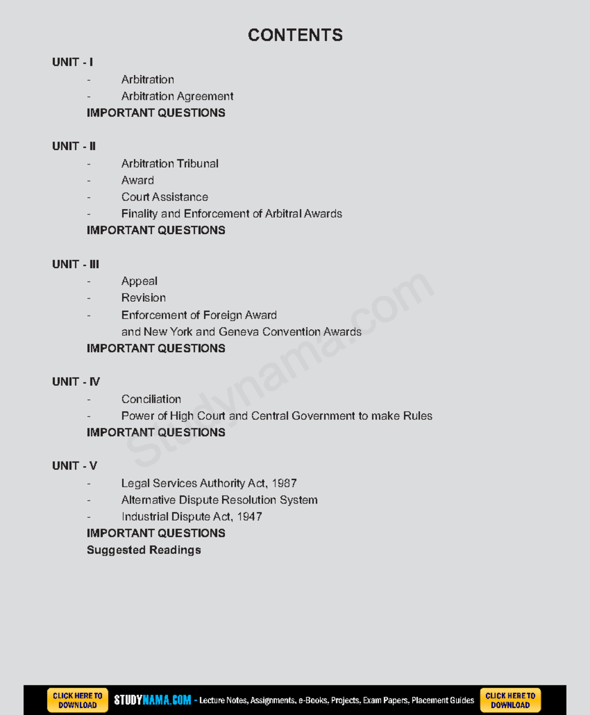 ADR Notes: Comprehensive Study on Arbitration & Conciliation Principles ...