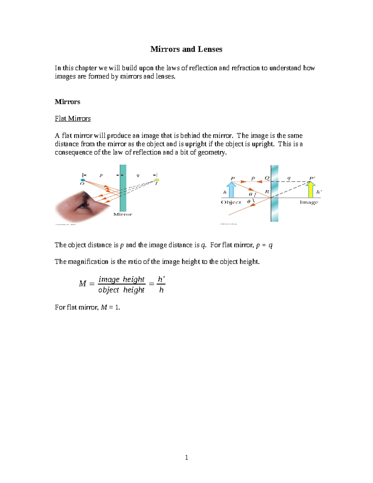Mirrors and Lenses: Understanding Image Formation - 9mirrorlens 102 ...