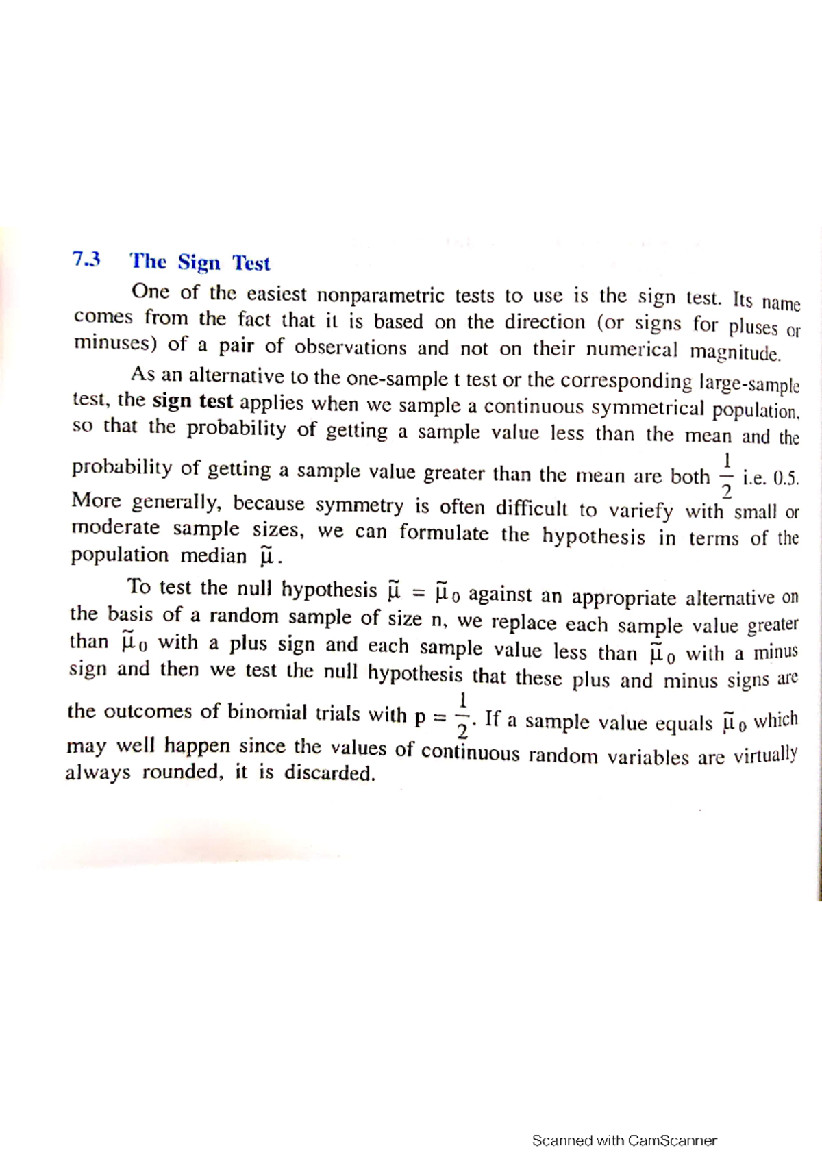Nonparametric Test: Introduction and Applications - Studocu