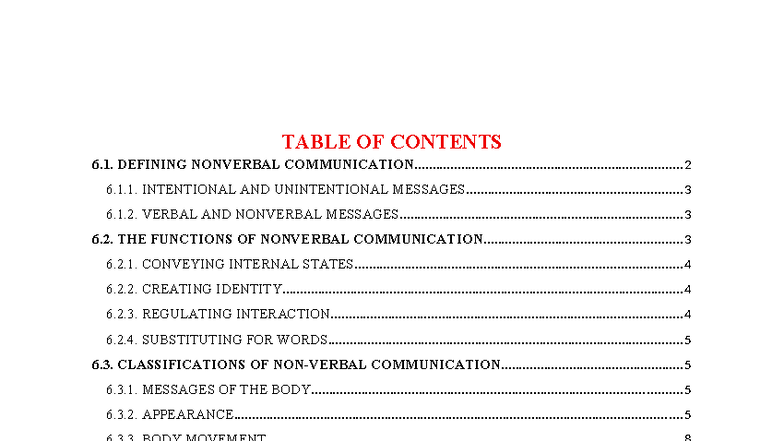 Chapter 6 - Nonverbal Communication: Understanding Messages and ...