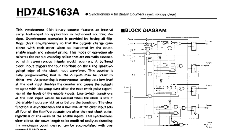 Hitachi 74163 Datasheet: Specifications & Guidelines - Studocu