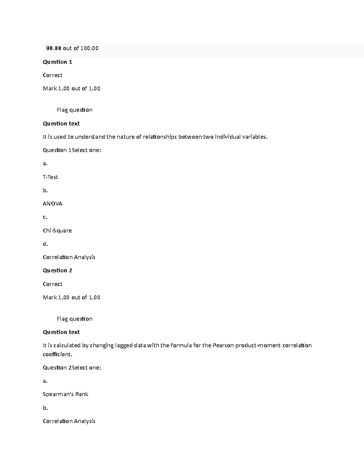 UGRD-IT6210 Quantitative Methods Quiz Answers and Analysis - Studocu