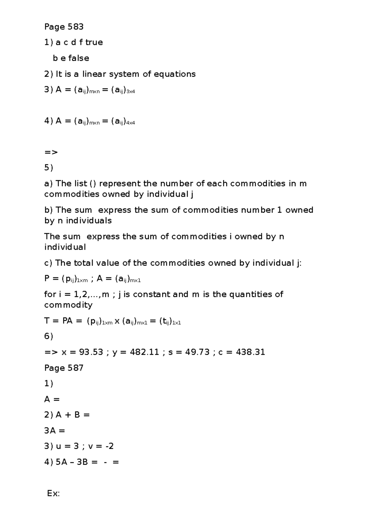 Exercise chapter 15 - Tai lieu tham khao - Page 583 a c d f true b e ...