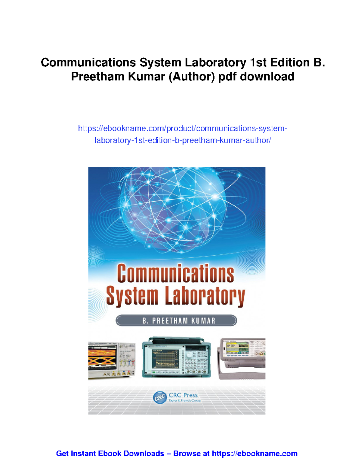 Communications System Laboratory: Key Concepts and Techniques - Studocu