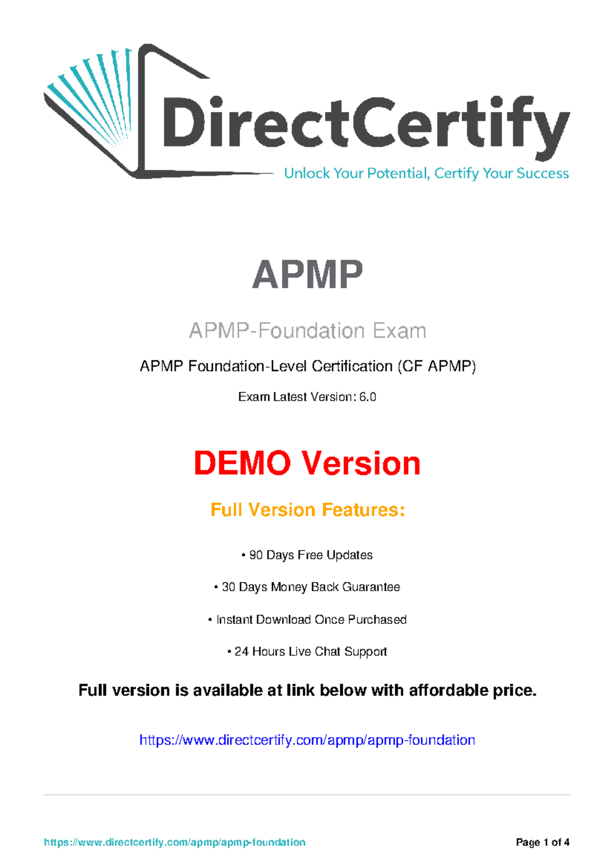 APMP Certification Exam Guide (CF APMP) - Latest Version 6.0 - Studocu