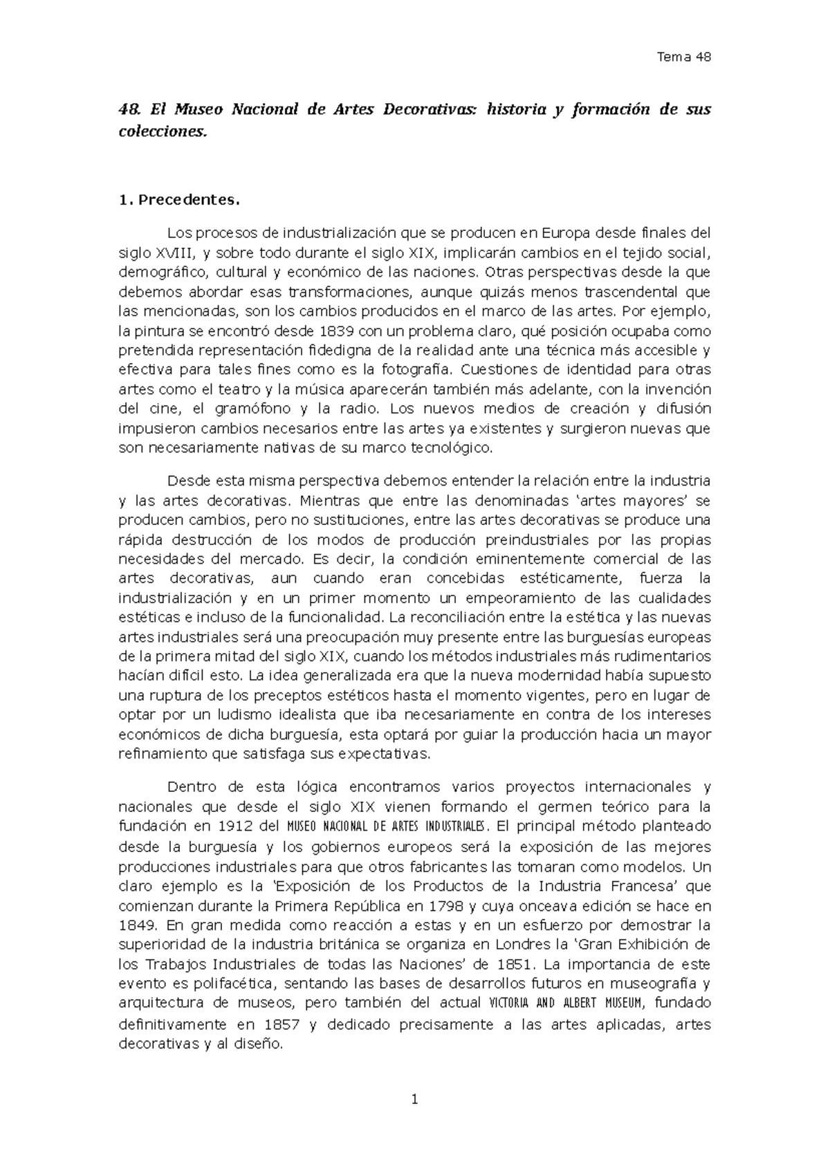 48. Historia y evolución del Museo Nacional de Artes Decorativas - Document Preview