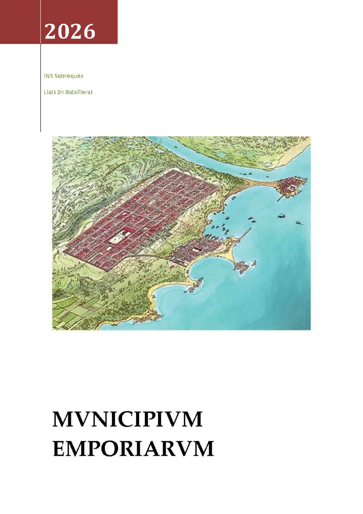 2026 INS Estudi sobre Empúries: Història i Evolució de Municipium ...