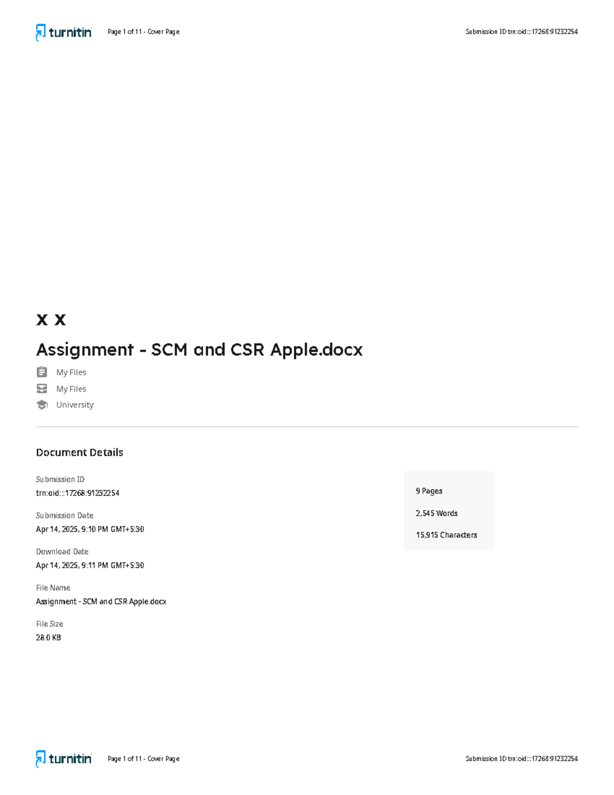 Assignment SCM and CSR analysis for Apple Inc. - Studocu