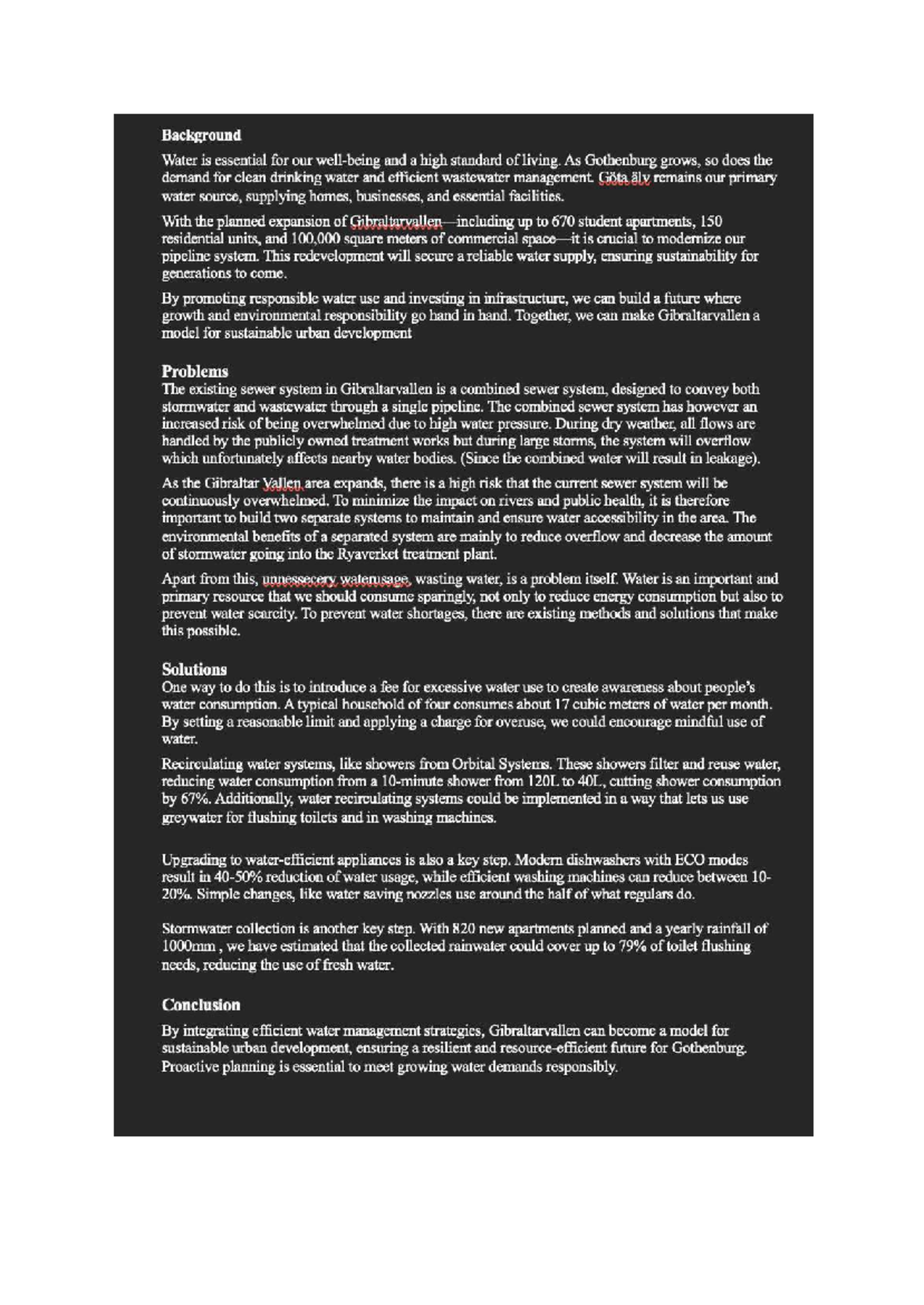Water and wastewater management strategies for sustainable urban ...