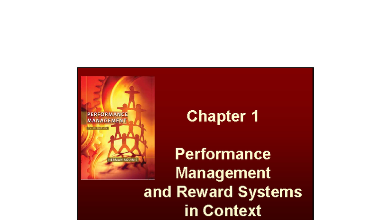 Chapter 1: Performance Management & Reward Systems Overview (Course ...