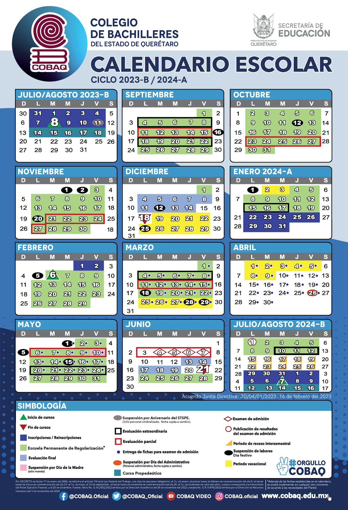Calendario académico 2023 b 4