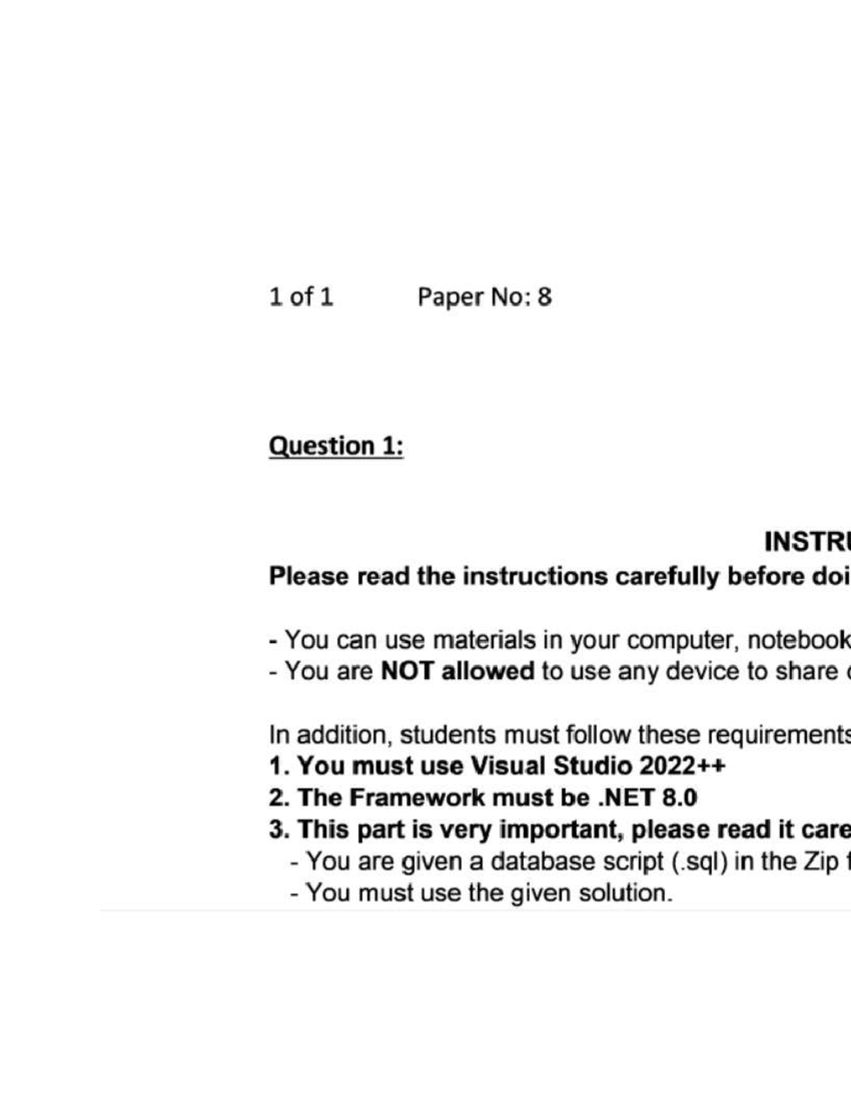 CS101 - Final Exam Instructions and Project Management Application ...