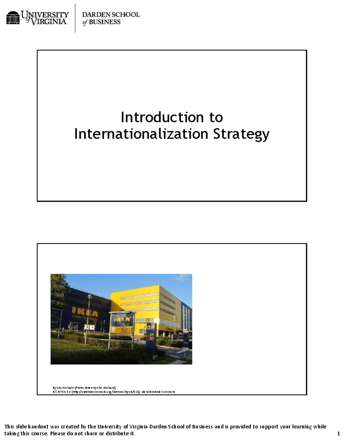 Internationalization Strategy Overview - Module 6 (Course Code ...