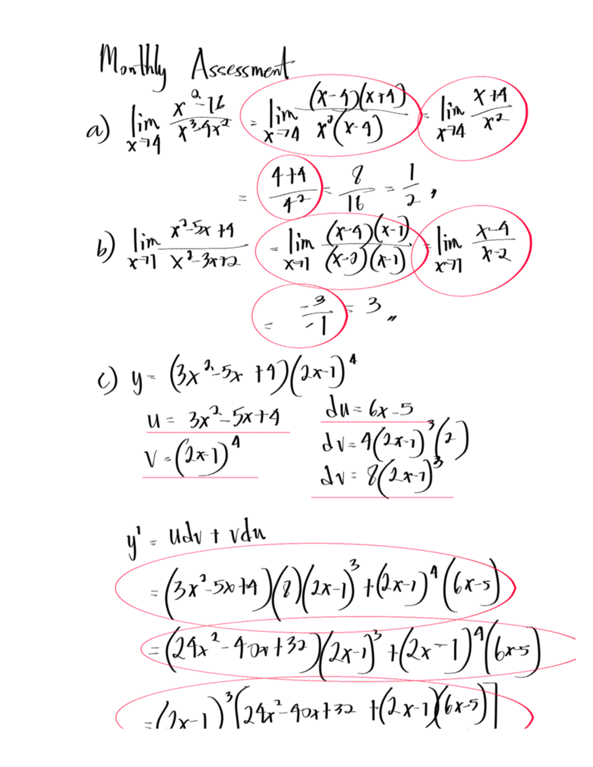 Limits Evaluation - Calculus (MATH 101) - Studocu