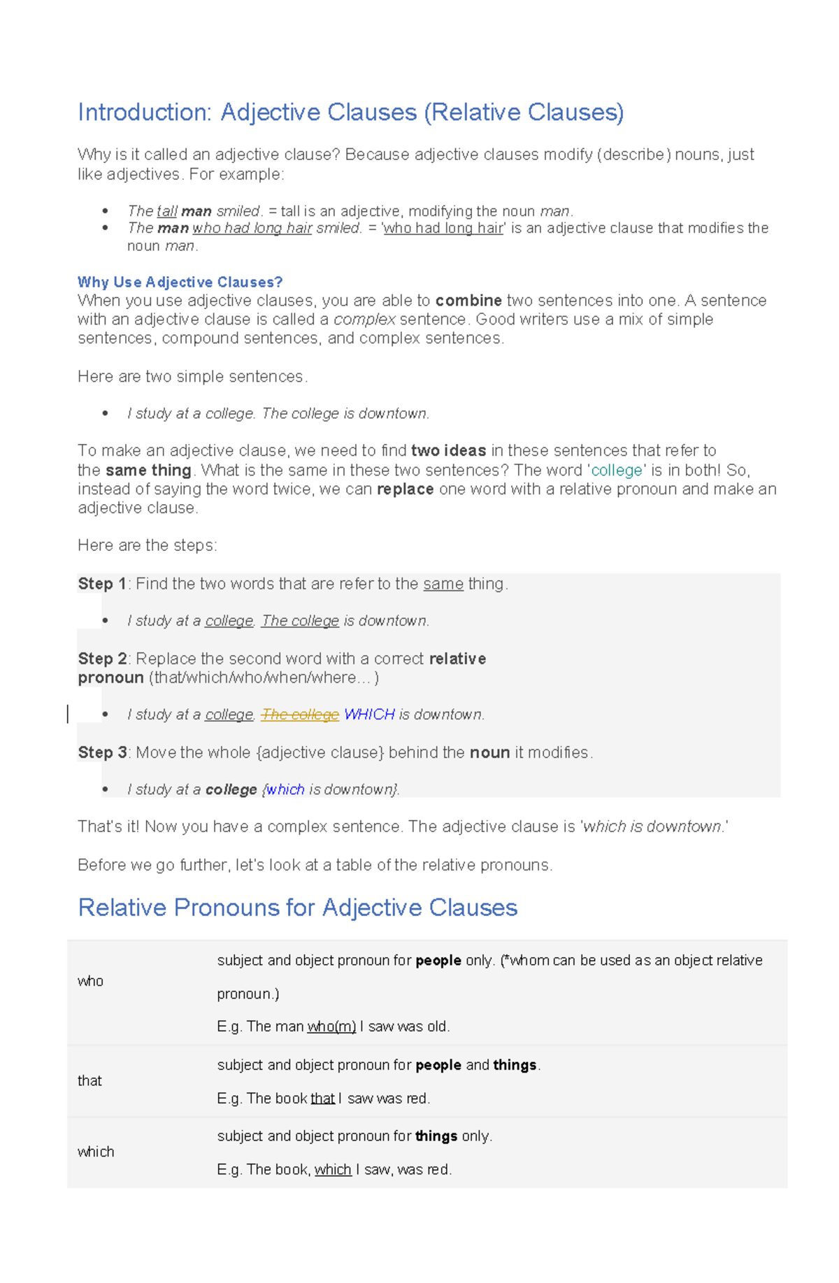 Adjective Clauses: Understanding Relative Clauses in English Grammar ...