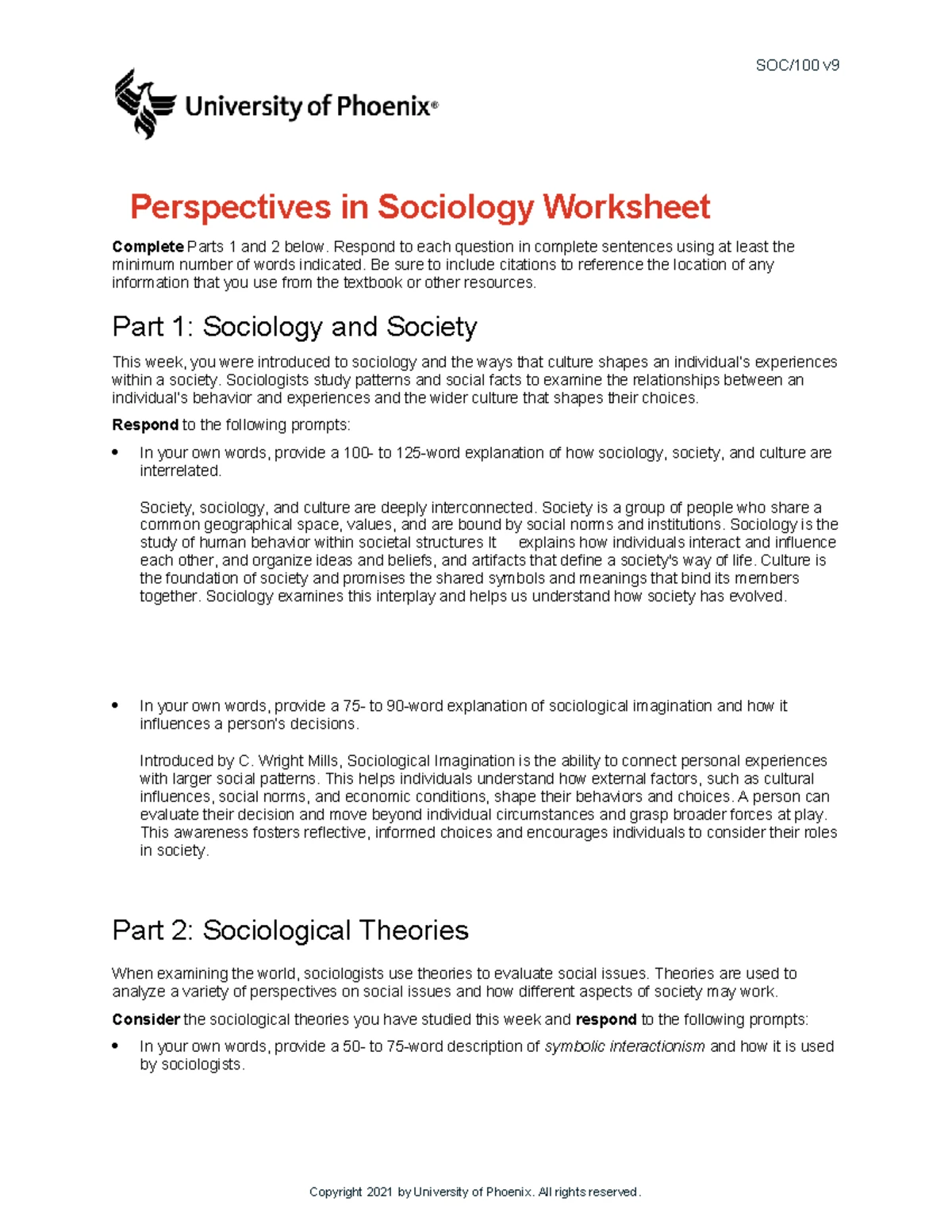 Psychological Concepts & Strategic Thinking Worksheet v6 - Wk2 - Studocu
