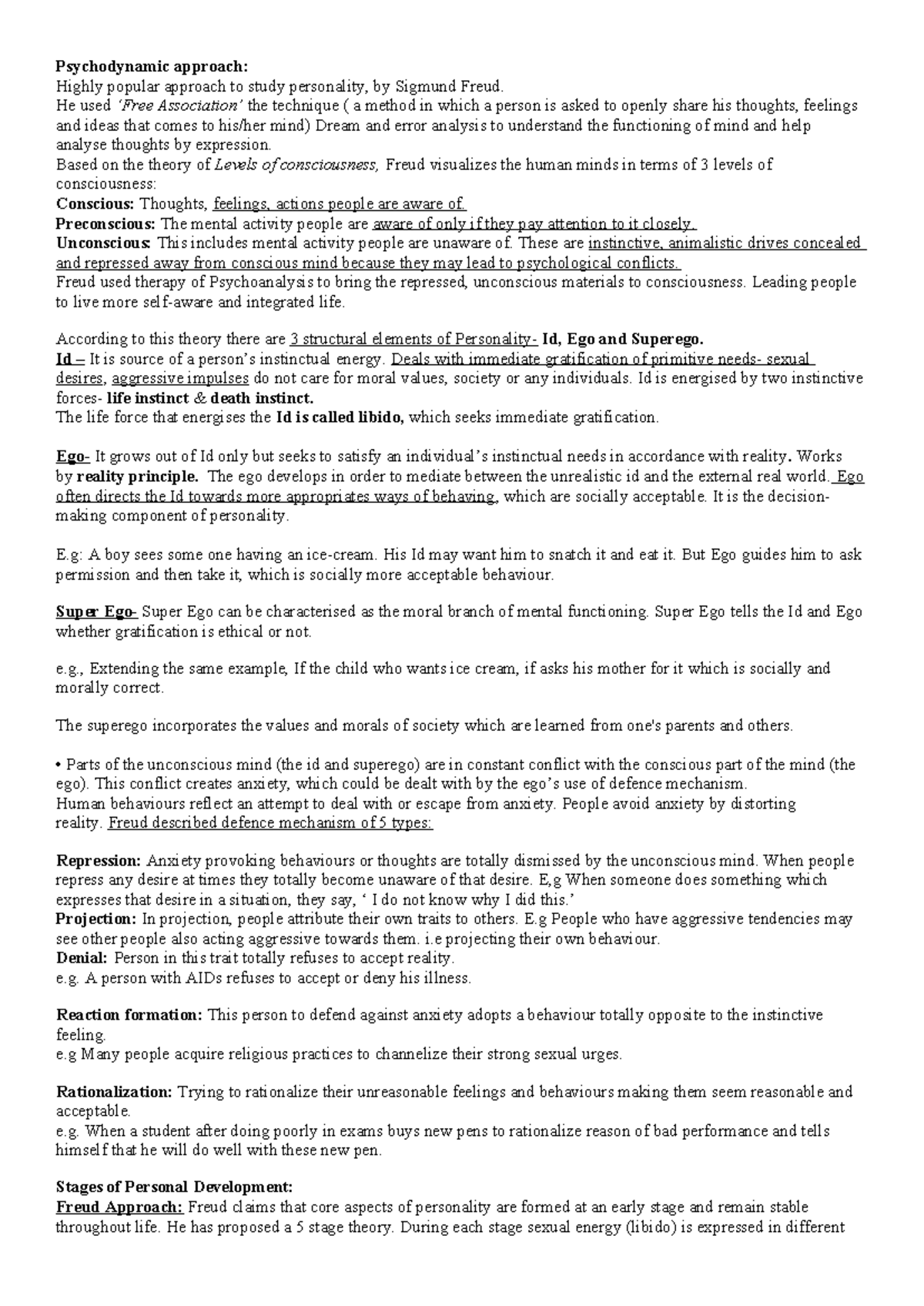 PSY101: Psychological Processes in Psychodynamic Theory and Beyond ...