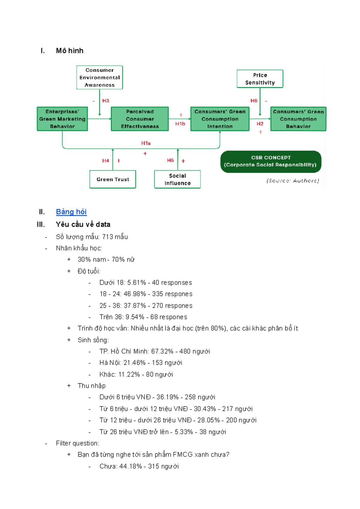 Tài liệu - English PBA (AV1 - I. Mô hình II. Bảng hỏi III. Yêu cầu về ...