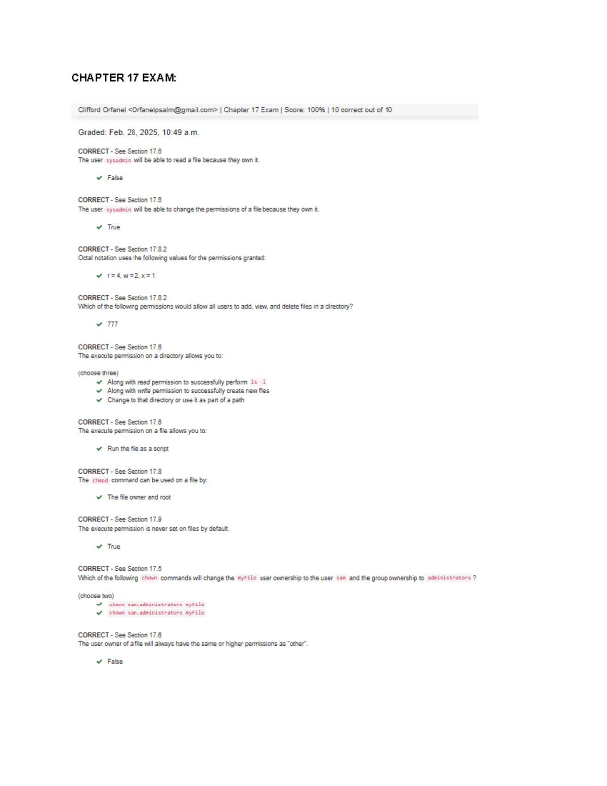 NDG CHAP-17 EXAM SOLUTIONS - NDG ANSWERS - Studocu