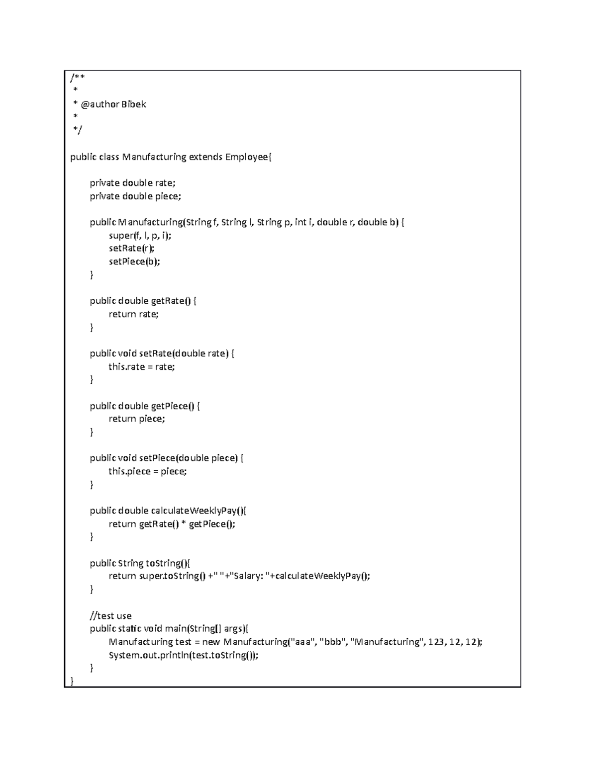Source Code for Project 6 - /** * @author Bibek */ public class ...