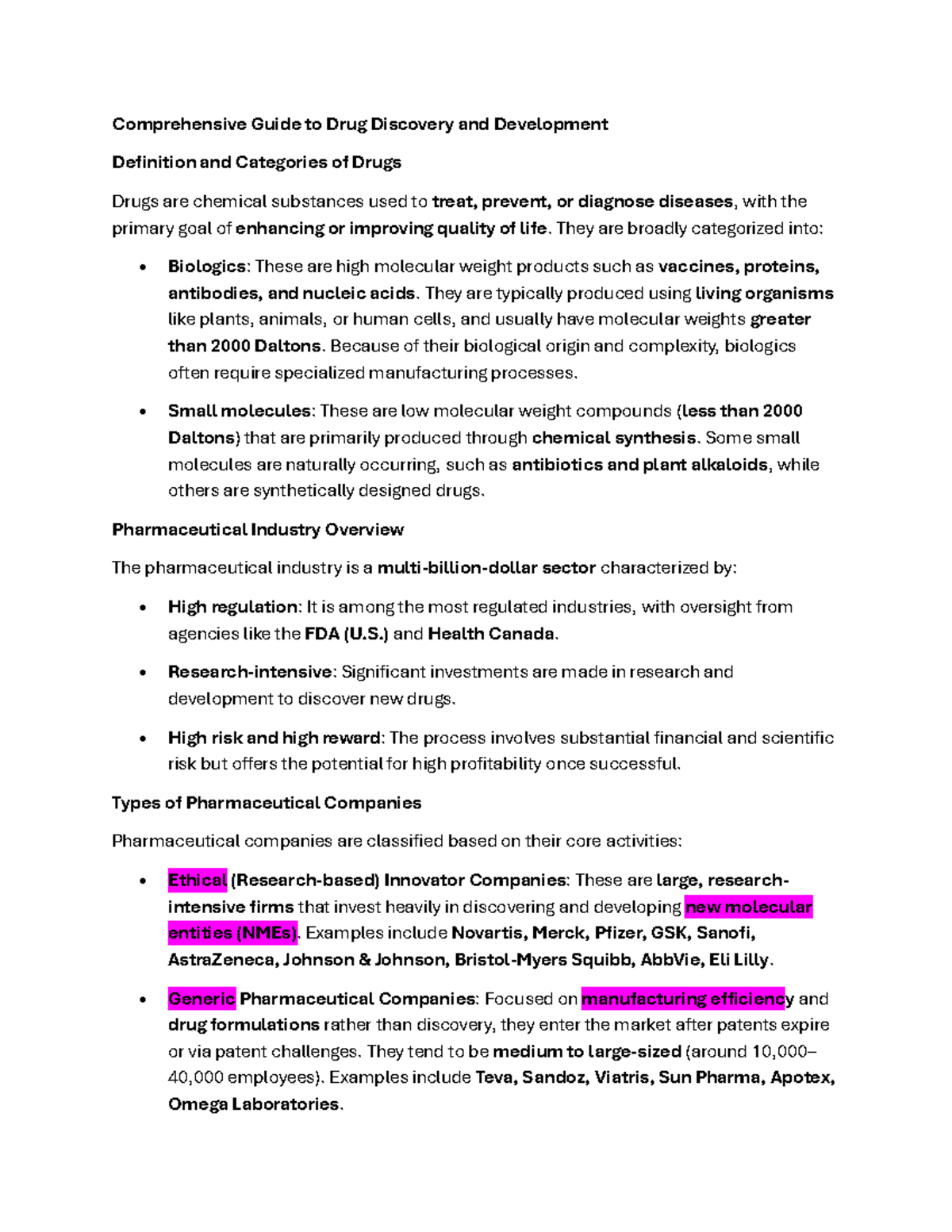 BPS 101 Midterm 1 Study Notes: Drug Discovery & Development - Studocu