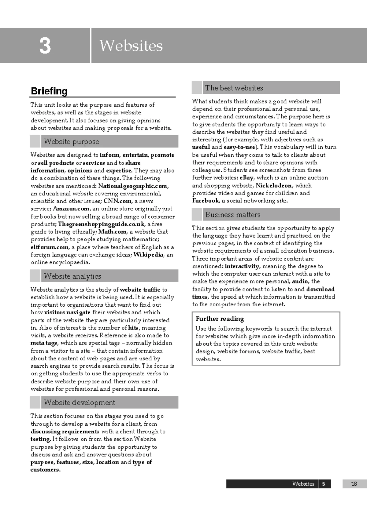 English for IT Unit 1 TB - Unit 1 - 1 Working in the IT industry ...
