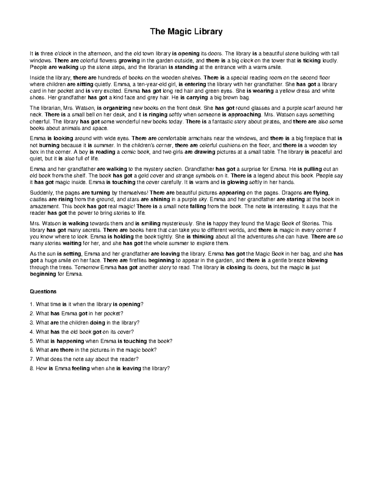 Library Story - Essay Notes on 