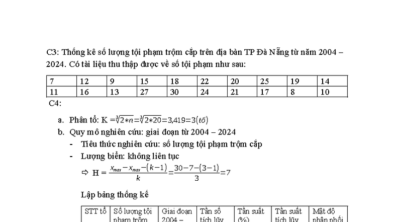 C3 - c3 practical - C3: Thống kê số lượng tội phạm trộm cắp trên địa ...