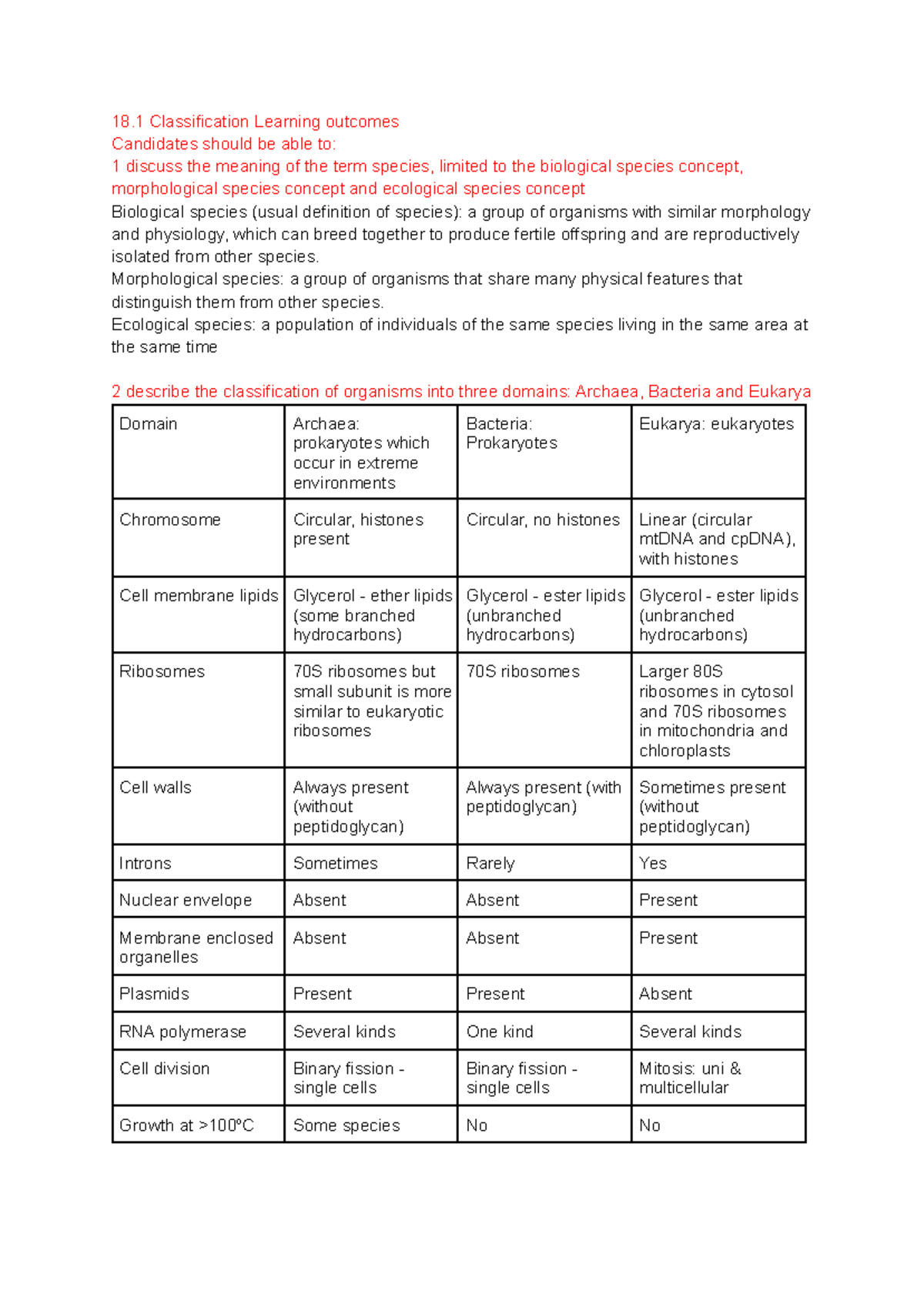 Chapter 18: Classification, Biodiversity & Conservation Concepts - Studocu