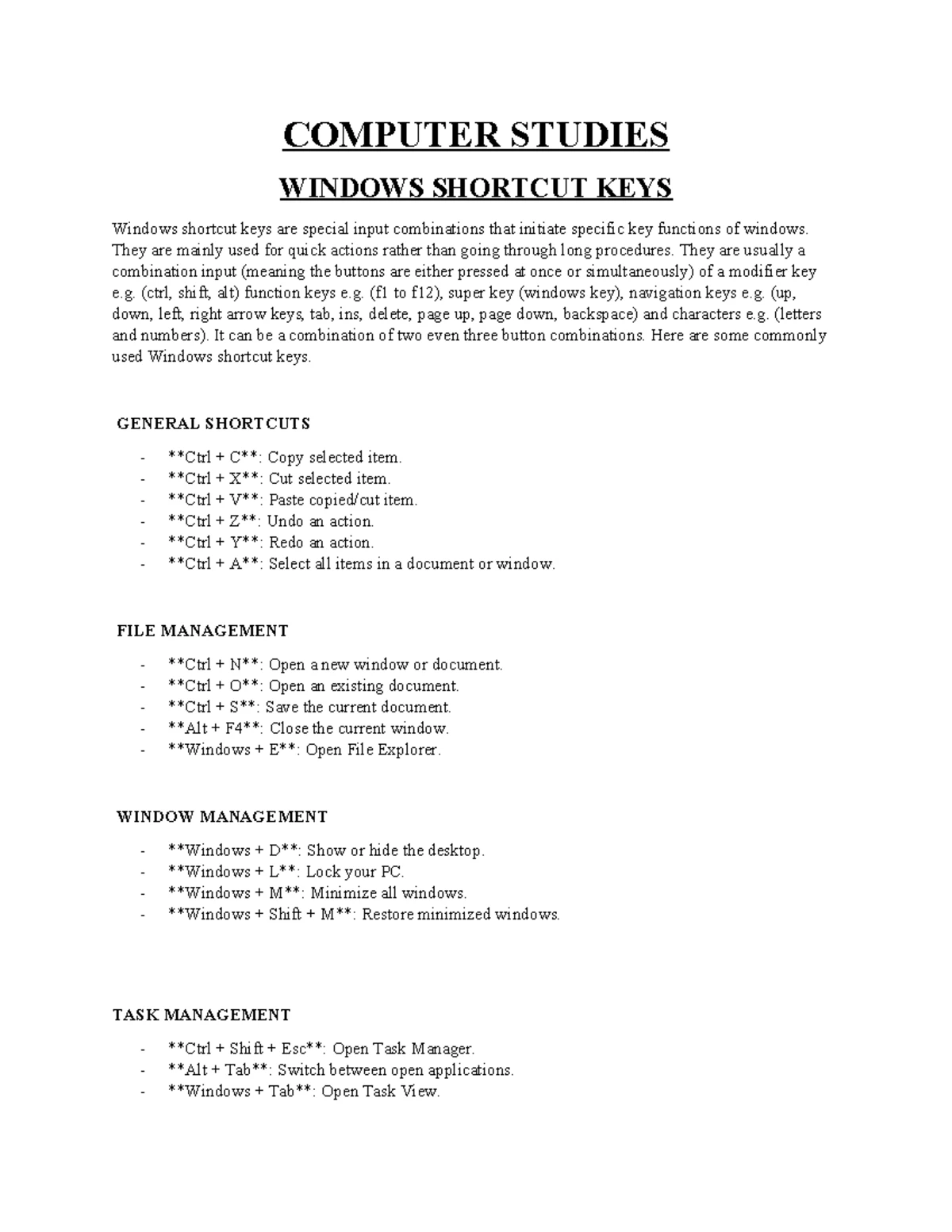 CS - Lecture Notes on Programming Language Concepts and Types - Studocu