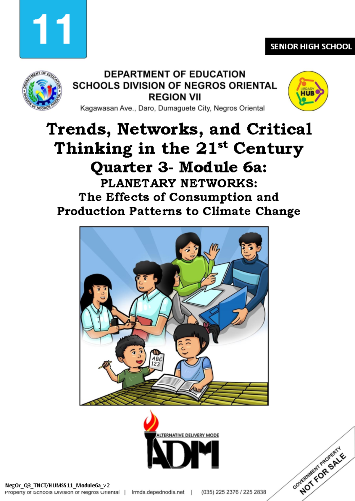 Grade 11 TNCT Q3 Module 6a: Planetary Networks & Climate Change Effects - Document Preview