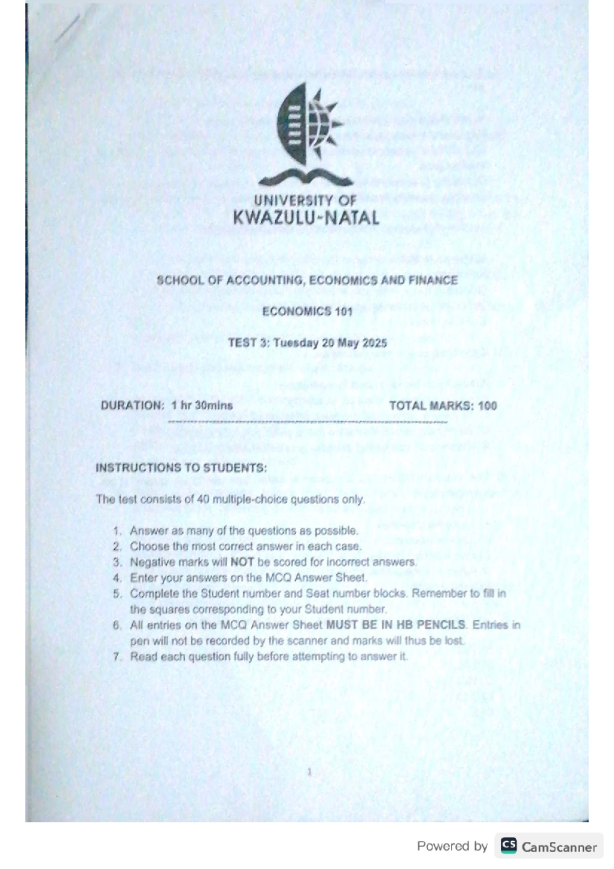ECON 101 Test 3: Comprehensive Review for May 2025 Exam - Studocu