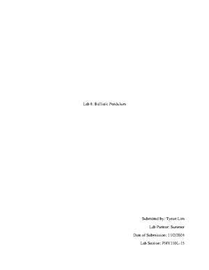 Orgo Lab Report 9 - Summary Organic Chemistry I Lab - Experiment 10 ...