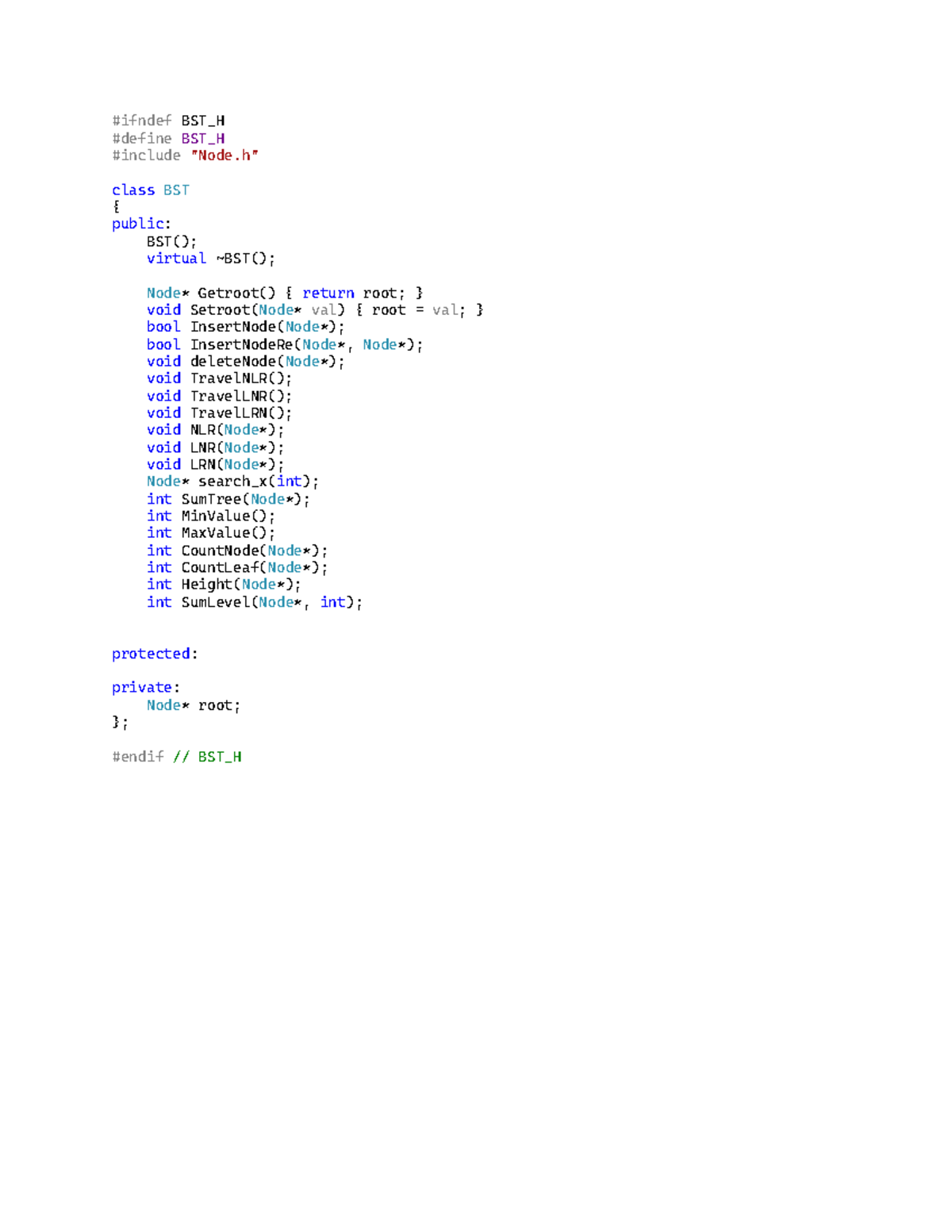 CTDL BST Tree - C++ Implementation and Functions - Studocu